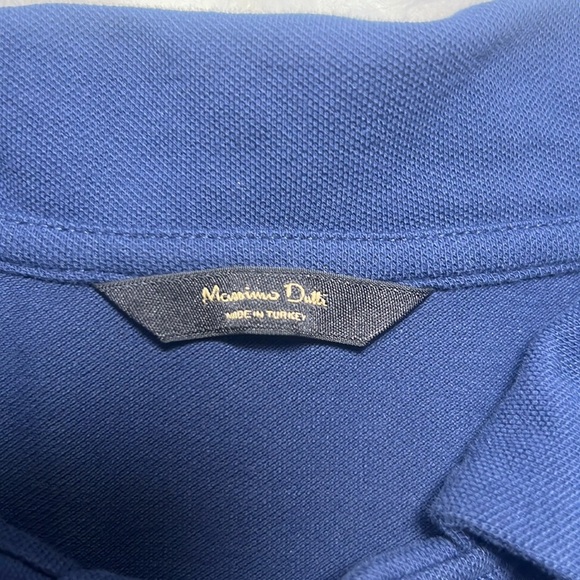 Massimo Dutti Men's Blue Polo Size Large - Picture 2 of 5